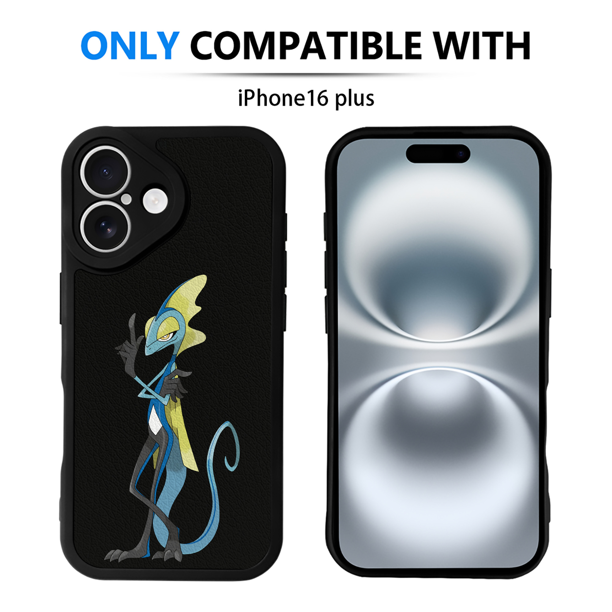 （画像用） ポケットモンスター Pokémon 【iPhone 16シリーズ対応】シリコンスマホケース（レザー調） 材質：シリコン